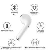 i 12 white ,in a ear true wireless Double (Dual L/R)BT Sports With Charging Box Bluetooth Headset Bluetooth Headset  (White,, True Wireless)-thumb4