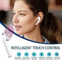 i 12 white/in a ear- true wireless Double (Dual L/R)BT Sports With Charging Box Bluetooth Headset Bluetooth Headset  (White,, True Wireless)-thumb2