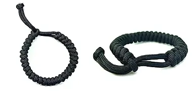 MANMORA Black Thread Kobra Design Bracelet for Girls | Boys | Men | Women-thumb2