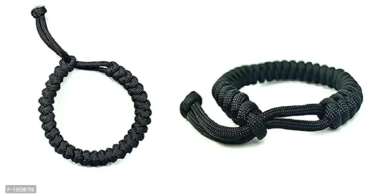 MANMORA Black Thread Kobra Design Bracelet for Girls | Boys | Men | Women-thumb3