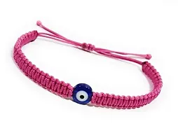 MANMORA The Silk Thread Bracelet With Evil Eye Nazarian for Girls | Boys | Men | Women (PINK TH BRACELET_RR)-thumb1