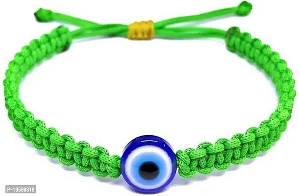 MANMORA Red and green evil eye pack of 2 thread braceletfor girls | boys | women | men-thumb4