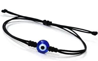 MANMORA Black Beads Blue Evil Eye Bracelet Pack Of 2 for Girls | Boys | Men | Women-thumb3