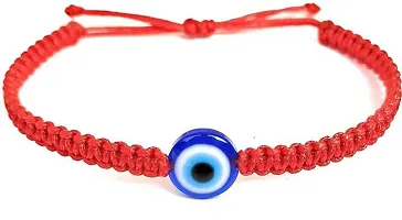 MANMORA Red and green evil eye pack of 2 thread braceletfor girls | boys | women | men-thumb1