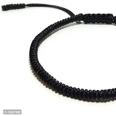 MANMORA Black Thread Kobra Design Bracelet for Girls | Boys | Men | Women-thumb2