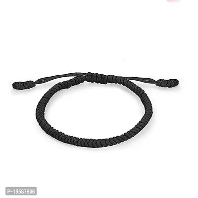 MANMORA Black Thread Kobra Design Bracelet for Girls | Boys | Men | Women-thumb0