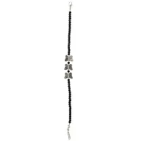 MANMORA TRENDY BLACK BEADS WITH SILVER SHADED BUTTERFLY CHAIN ANKLET_PACK OF 1 LIGHT WAIGHT CHAIN PAYAL FOR GIRLS | WOMEN | TEENAGER-thumb3