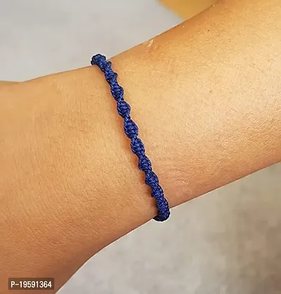 MANMORA Blue Thread Spring Design Bracelet for Girls | Boys | Men | Women-thumb2