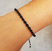 MANMORA Black Thread Spring Design Bracelet for Girls | Boys | Men | Women-thumb1