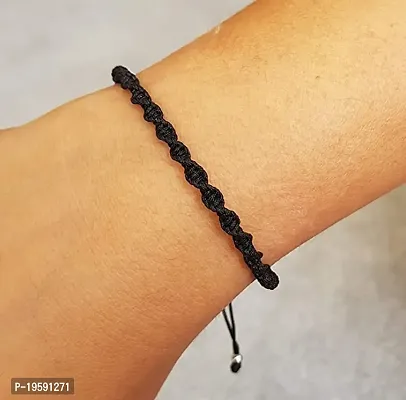 MANMORA Black Thread Spring Design Bracelet for Girls | Boys | Men | Women-thumb2