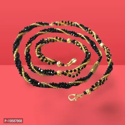 MANMORA Traditional Jewelry Stylish Black And Golden Pearl Snake Chain Mangalsutra With Golden Shaded Peacock Design Artificial Pendent For Women | Newly Married Women-thumb5