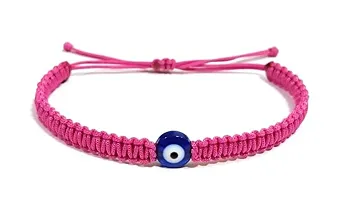 MANMORA The Silk Thread Bracelet With Evil Eye Nazarian for Girls | Boys | Men | Women (PINK TH BRACELET_RR)-thumb2