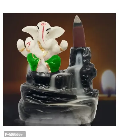 Ganesh Ji Green Smoke Backflow Decorative Incense Holder-thumb3