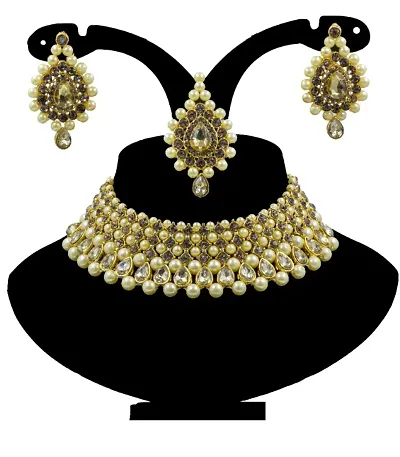 Designer Kundan Beads Choker Sets