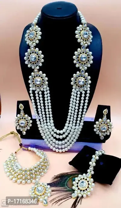 Party Wear Stylish Pearl Jewellery Set