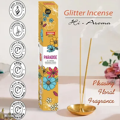 Glitter Incense Sticks (3 Boxes + Pure Camphor 55g for Pooja)-thumb2