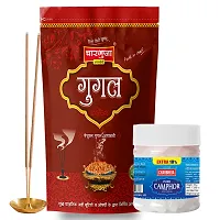 Natural Guggal Incense Sticks Combo (300g=108 Sticks Aprx) + Pure Camphor-thumb2