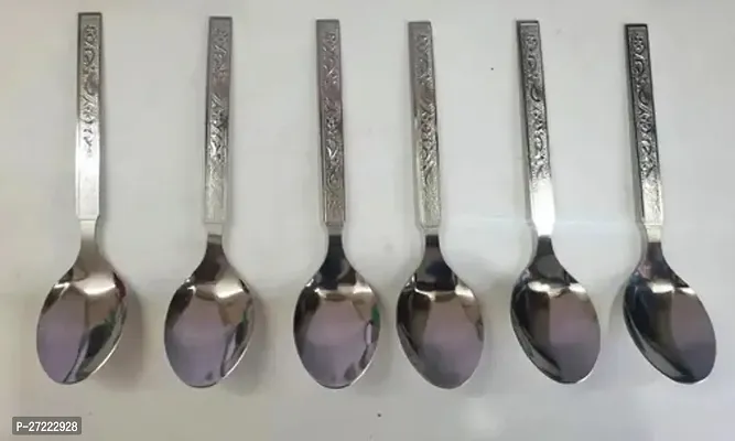6 pieces  Steel Spoons Stainless Steel Multipurpose