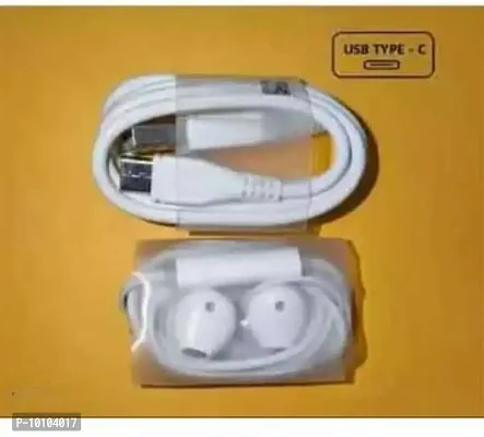 High Bass Earphone And Type C 100% Fast Charging And Data Transfer Cable And Mangalsutra Combo-thumb0