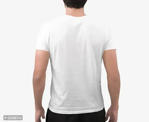 Reliable White Cotton Blend Printed T-Shirt For Men-thumb3