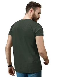 Reliable Green Cotton Blend Printed T-Shirt For Men-thumb4