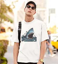 Reliable White Cotton Blend Printed T-Shirt For Men-thumb2