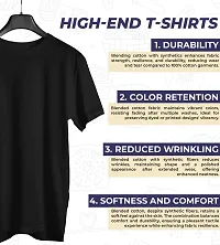 Reliable Black Cotton Blend Printed T-Shirt For Men-thumb2