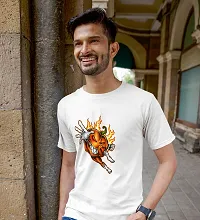 Reliable White Cotton Blend Printed T-Shirt For Men-thumb4