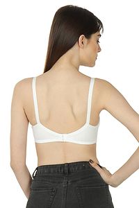 White Solid Feeding Maternity Nusring Bra-thumb1