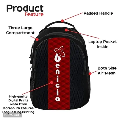 Benicia Ikkat Print School Bag for Boys Girls / Laptop Backpack for Men Women-thumb2
