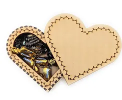 OiDelight Heart Shaped Wooden Box For Gift, Chocolate Jewelry Storage. Elegant Designer Decorative Art. 5 inch. Unique Gift Idea. Can be Painted. Made in India (2)-thumb3