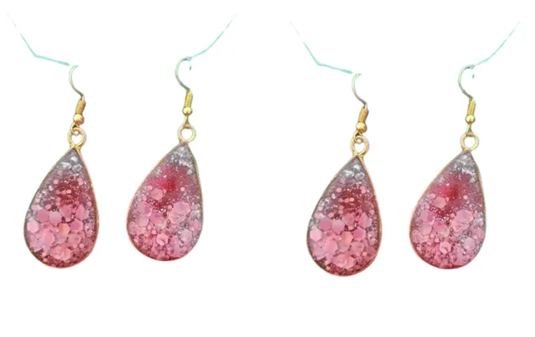 Trendy Resin Earrings for Women Pack of 2