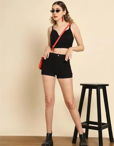 Trendy Solid Shorts For Women