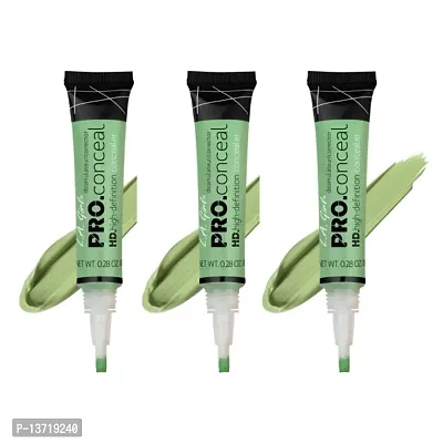 Authentic Store La Girl Pro Liquid Concealer - Pack of 3 green