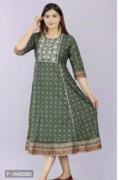 Stylish Fancy Rayon Kurta For Women-thumb0