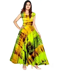 FabRay Women Printed Gown Kurta Rayon Printed Maxi Long Gown for Women and Girls -Multocolor-05_L-thumb1