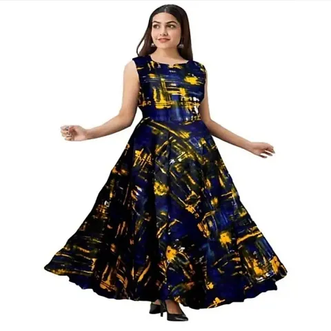 FabRay Women Gown Kurta Rayon Maxi Long Gown for Women and Girls -Multocolor-01_S