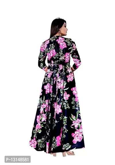 FabRay Women Printed Gown Kurta Rayon Printed Maxi Long Gown-MULI-20-2XL-thumb3