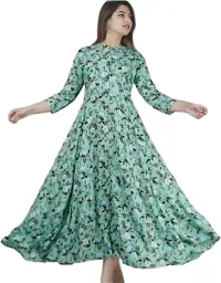 FabRay Women Printed Gown Kurta Rayon Printed Maxi Long Gown-MULI-2-M-thumb2