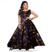 FabRay Women Printed Gown Kurta Rayon Printed Maxi Long Gown for Women and Girls -Multocolor-01_S-thumb4