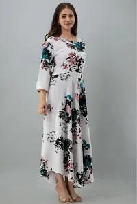 FabRay Women Printed Gown Kurta Rayon Printed Maxi Long Gown-MULI-9-S-thumb2