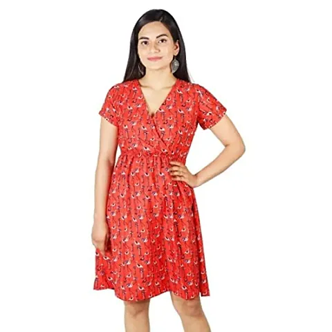 Women's Short Midi Dress/Stylish Designer Mini Dress