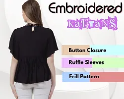 Women's Ruffle top | Designer Tops and Tunics Embroidered Top-thumb2