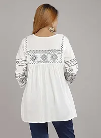 Stylish Rayon Embroidery Top for Women-thumb2