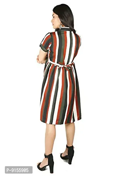 Women's Short Midi Dress/Stylish Designer Mini Dress-thumb4