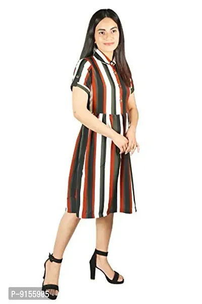 Women's Short Midi Dress/Stylish Designer Mini Dress-thumb3