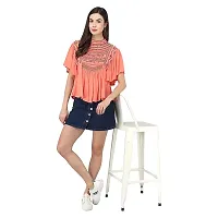 IB STYLES Women's Casual Trendy Embroidered Fusion Top-thumb3