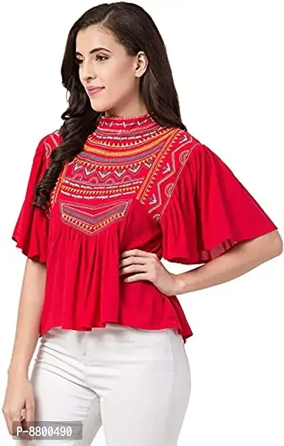 Designer Tops and Tunics Embroidered Top
