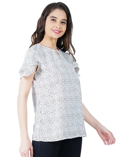 Classic Poly Crepe Tops for Women