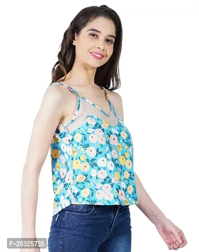 Classic Crepe Crop Tops for Women-thumb2